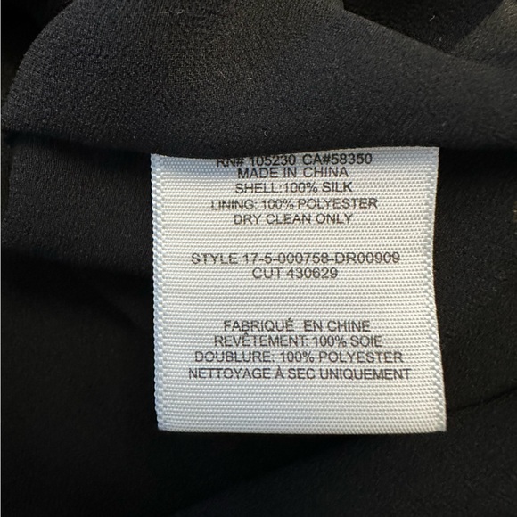 Joie Avari Silk Boho Baby Doll Dress (or Mini Dress) black floral size Large - Picture 5 of 5